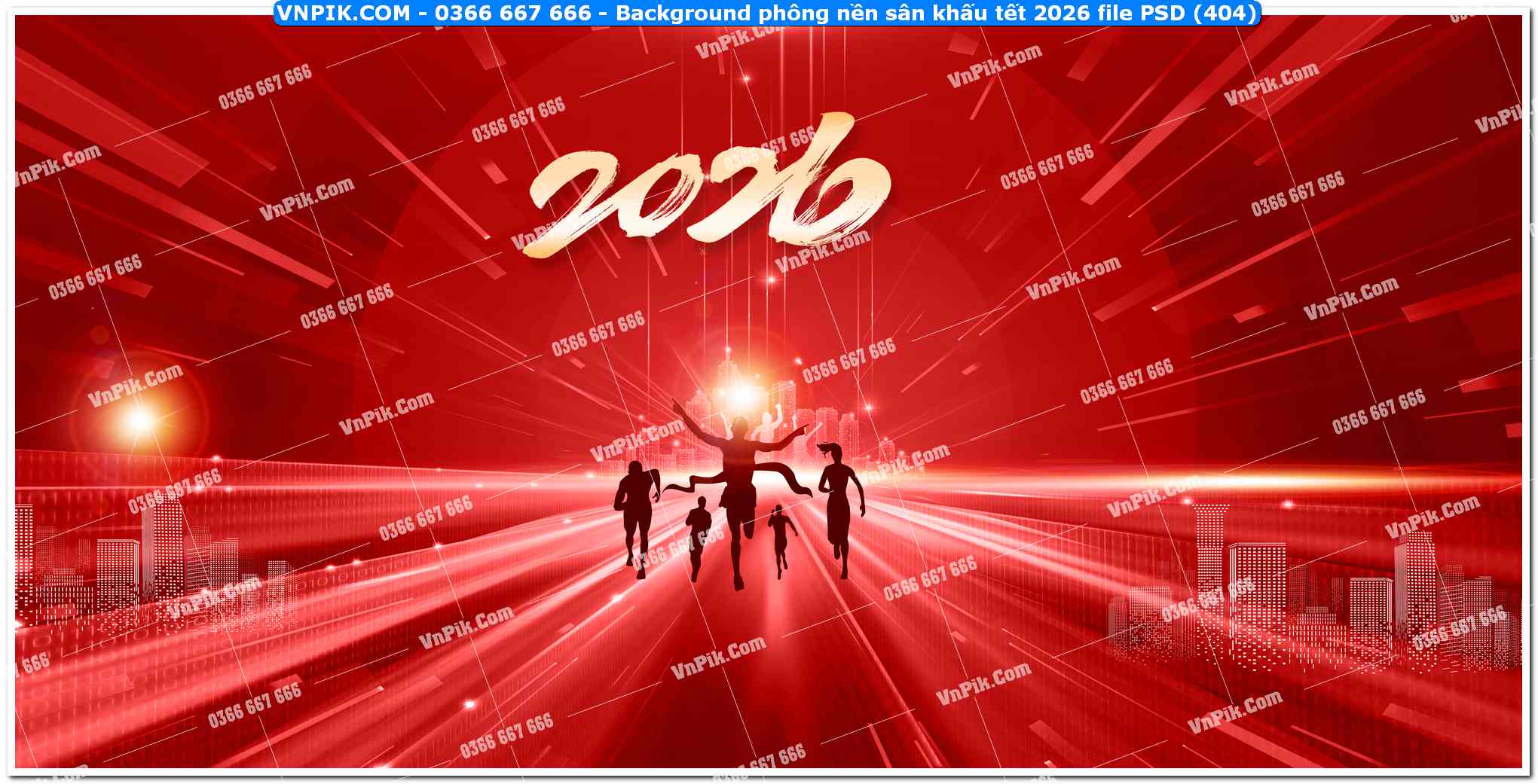 Background phông nền sân khấu tết 2026 file PSD (404)