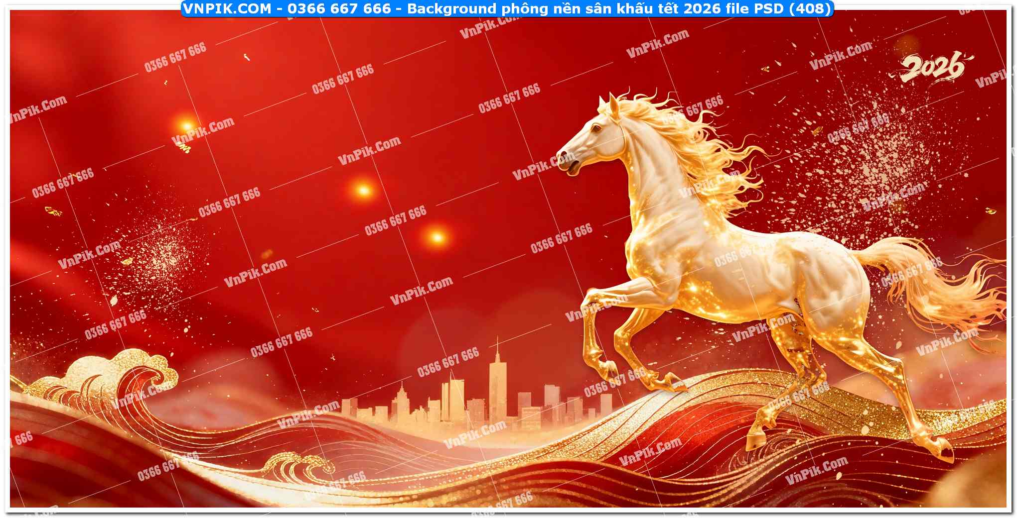 Background phông nền sân khấu tết 2026 file PSD (408)