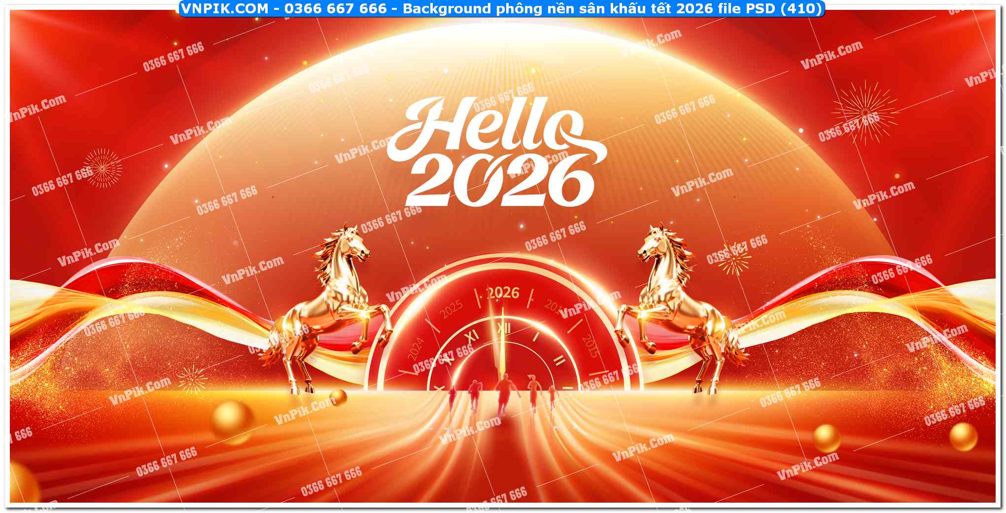 Background phông nền sân khấu tết 2026 file PSD (410)