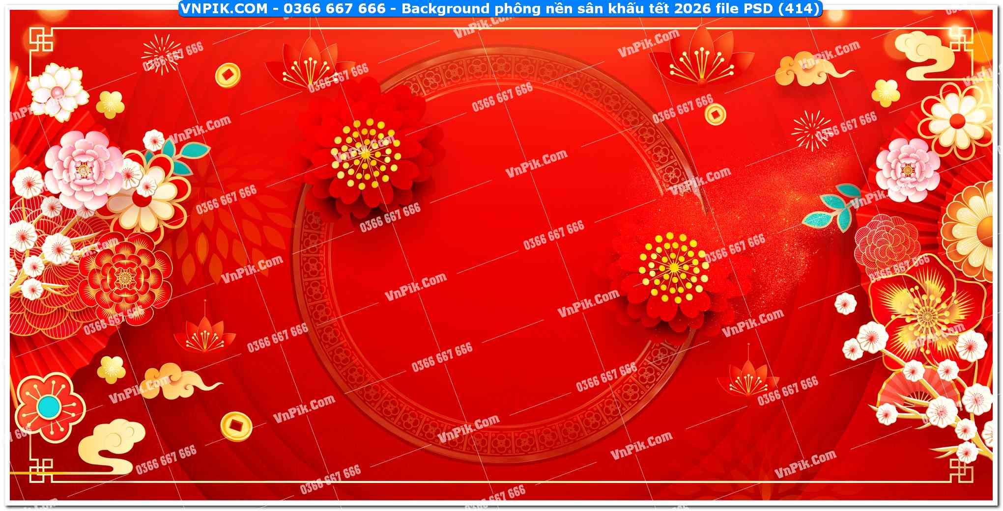 Background phông nền sân khấu tết 2026 file PSD (414)