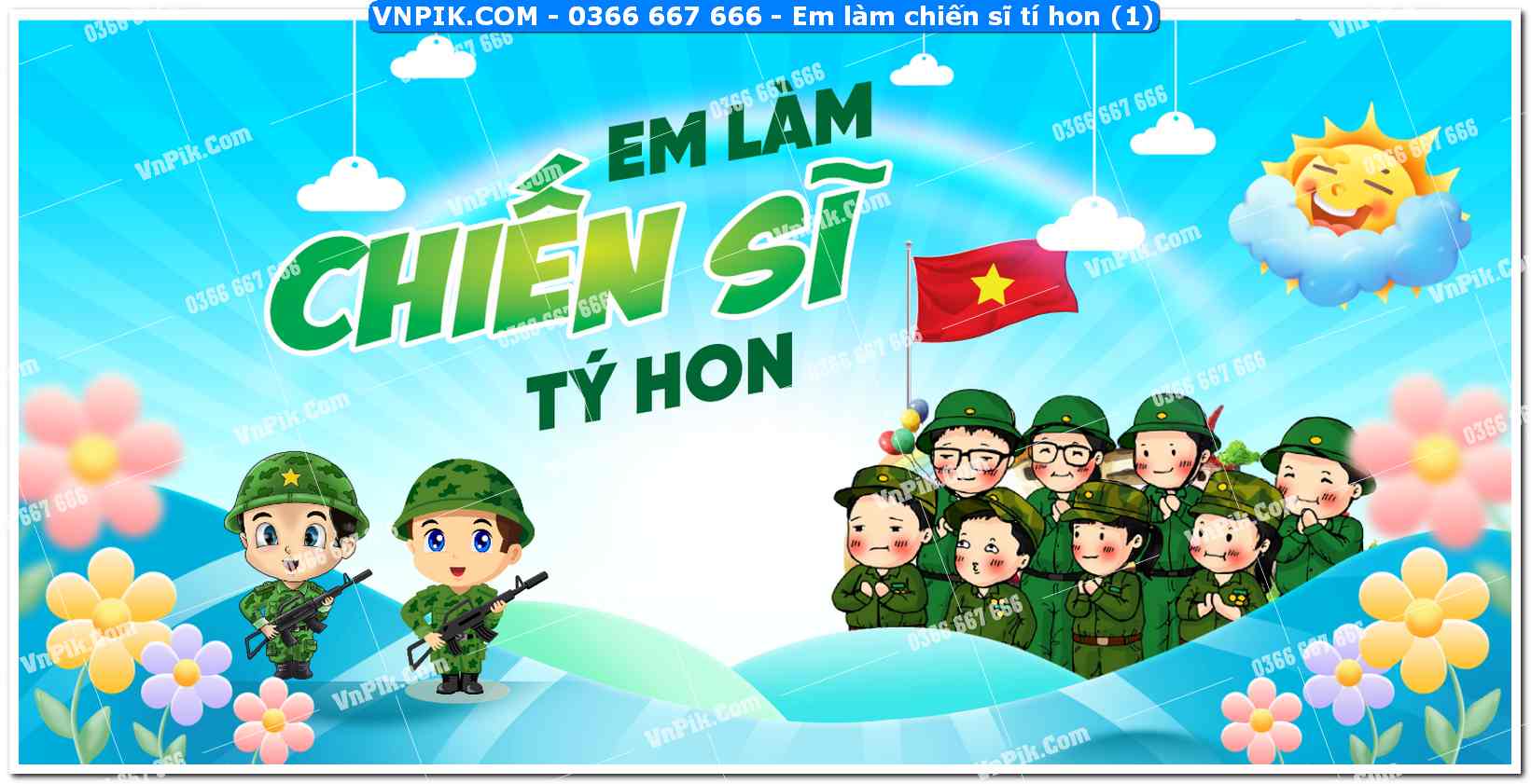 Em làm chiến sĩ tí hon (3)