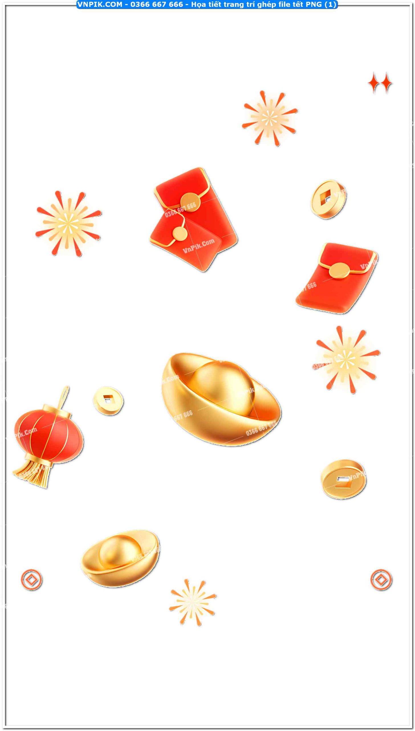 Họa tiết trang trí ghép file tết PNG (1)