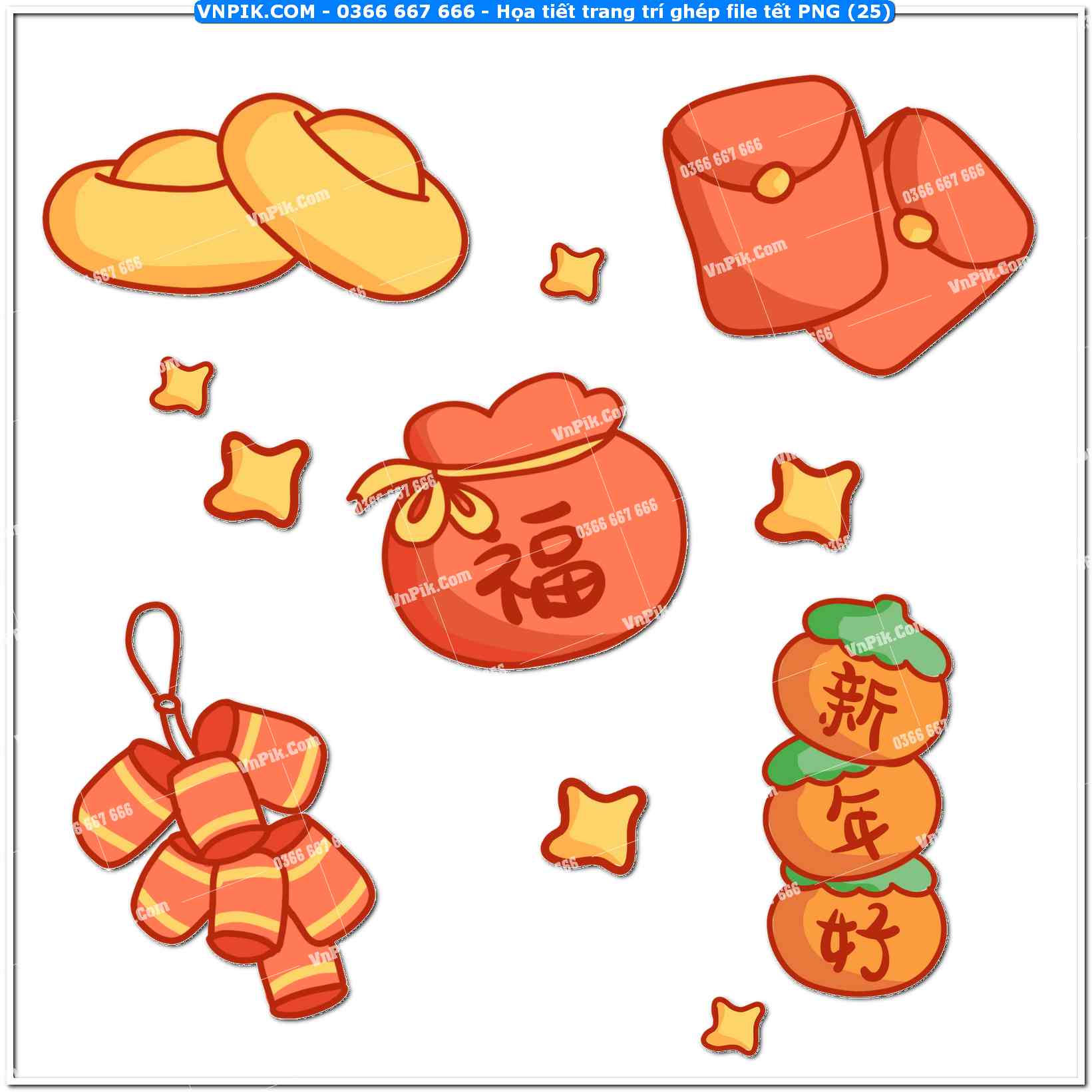 Họa tiết trang trí ghép file tết PNG (25)