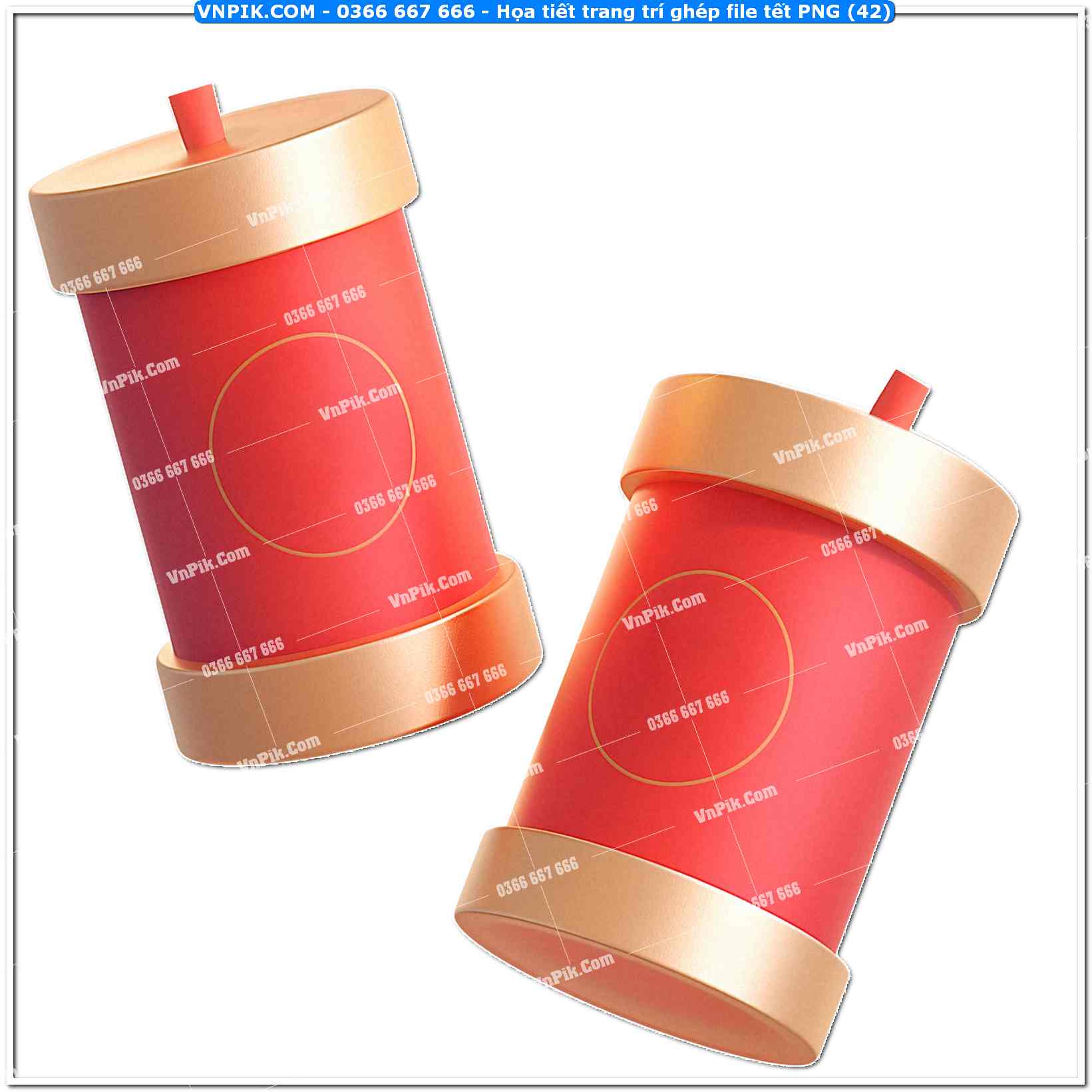Họa tiết trang trí ghép file tết PNG (42)