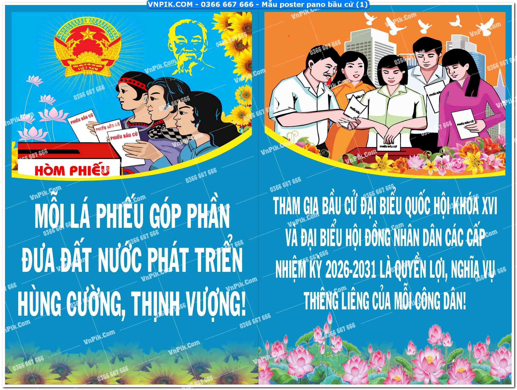 Mẫu poster pano bầu cử (1)
