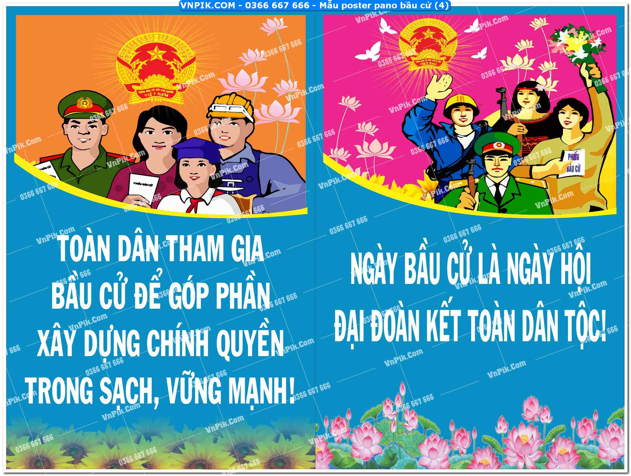 Mẫu poster pano bầu cử (5)