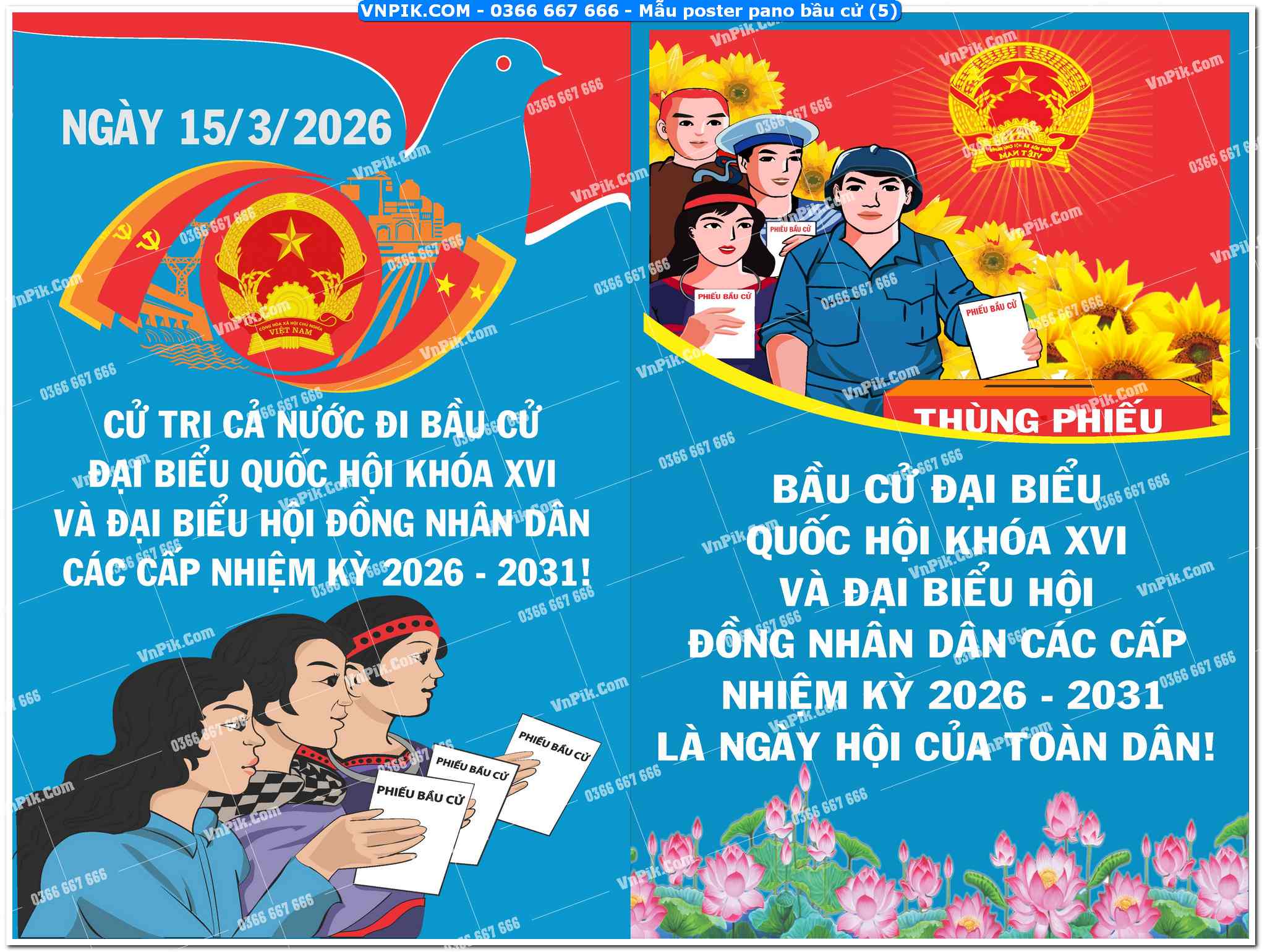 Mẫu poster pano bầu cử (6)