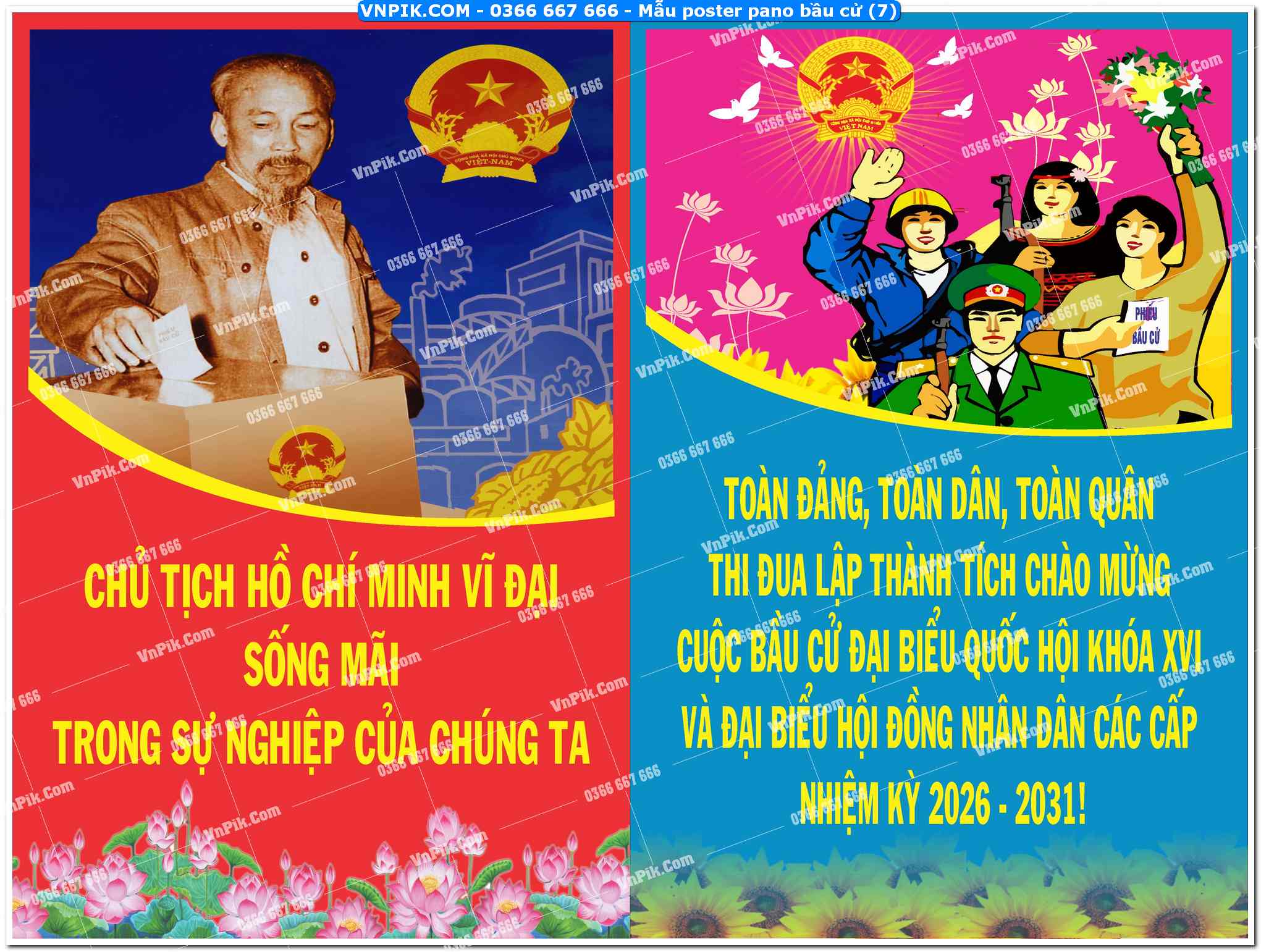 Mẫu poster pano bầu cử (8)
