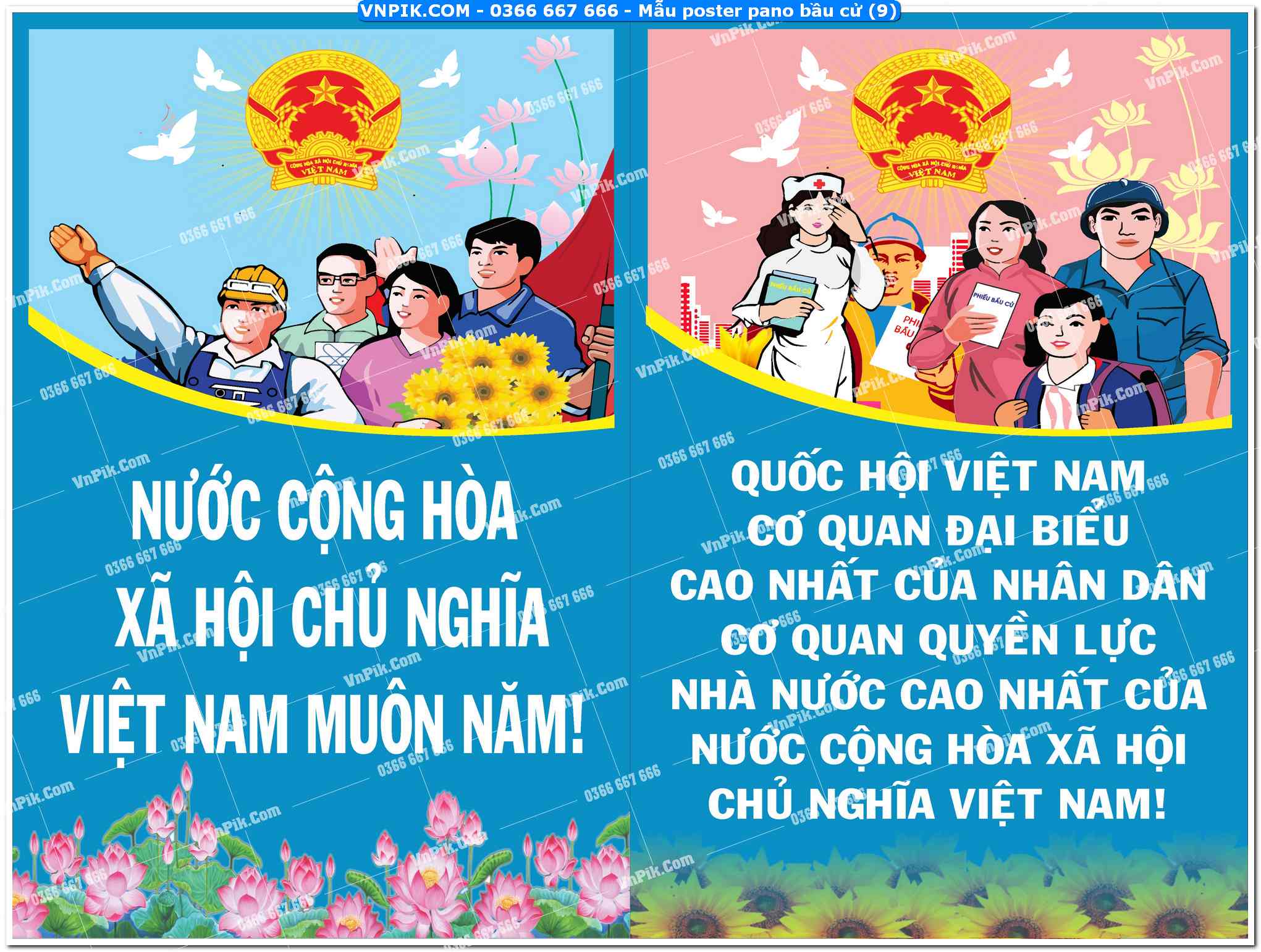 Mẫu poster pano bầu cử (10)