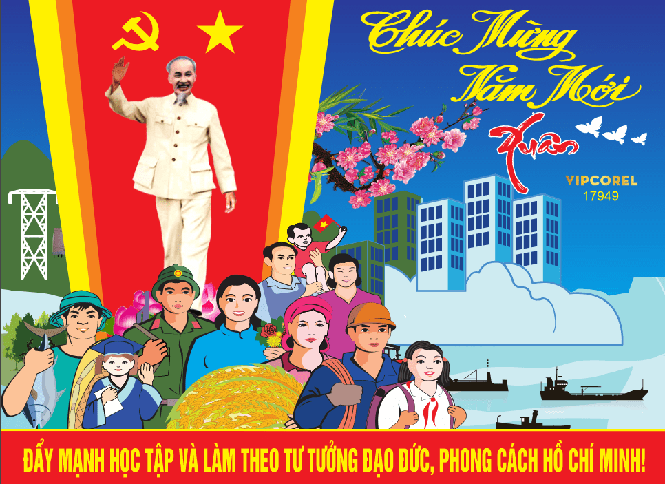 Pano tuyên truyền Chúc Mừng Năm Mới xuân 2026