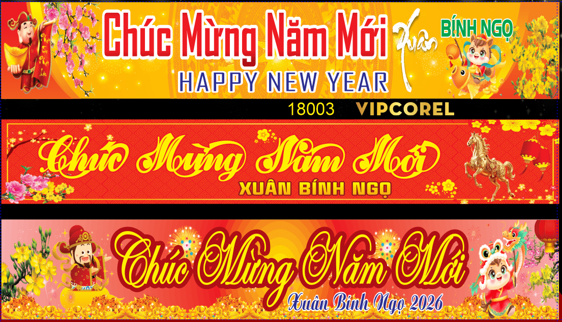 Băng rôn chúc mừng năm mới 2026 #3