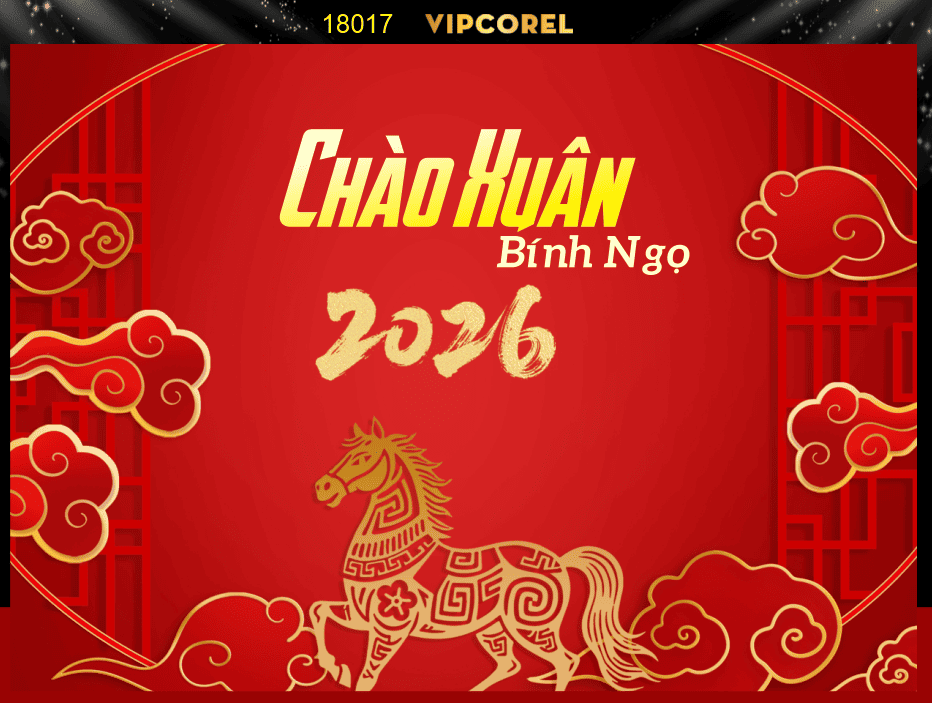 Market Chúc mừng năm mới 2026 file corel #522