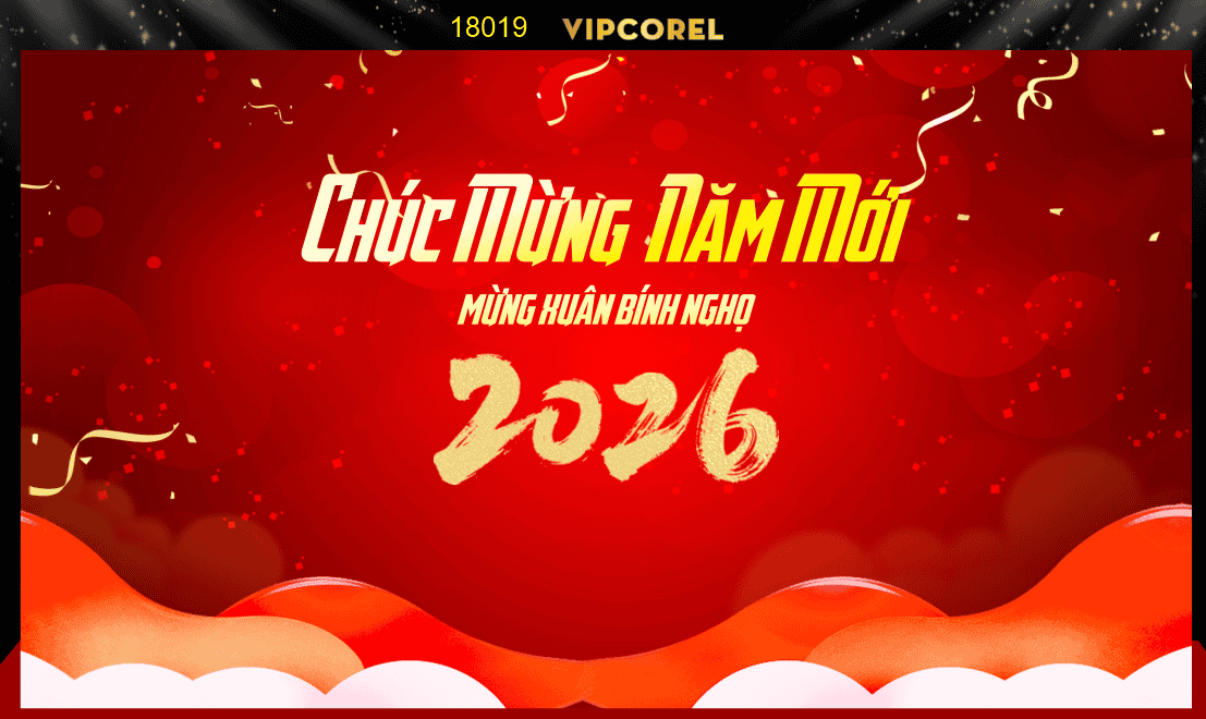 Market Chúc mừng năm mới 2026 file corel #524