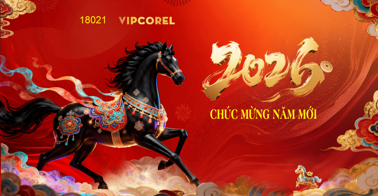 Market Chúc mừng năm mới 2026 file corel #526