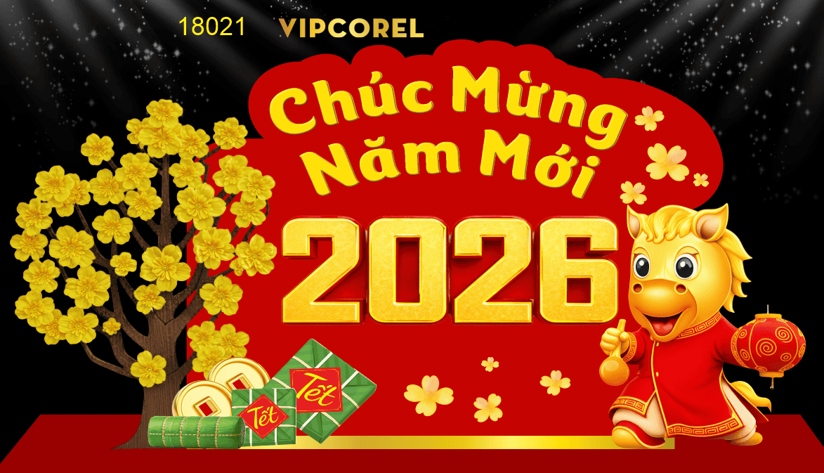 Market Chúc mừng năm mới 2026 file corel #527