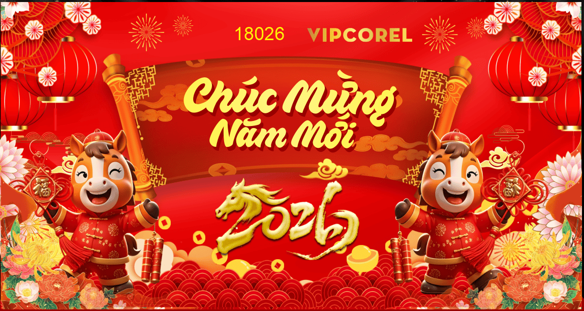 Market Chúc mừng năm mới 2026 file corel #531