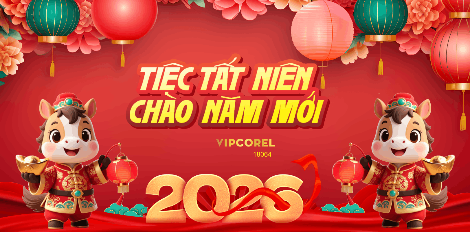 Market Chúc mừng năm mới 2026 file corel #537