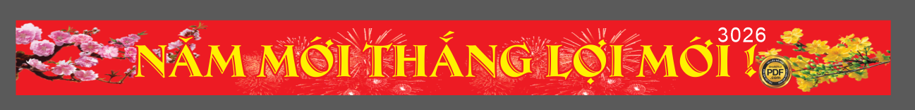 Market băng rôn năm mới thắng lợi mới file corel