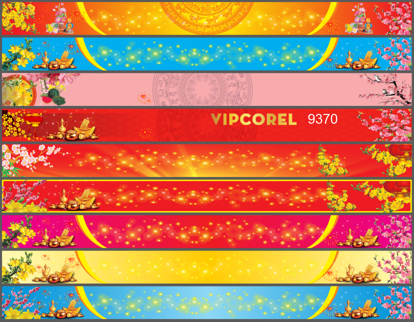 Mẫu phông nền băng rôn tết chào xuân 2024