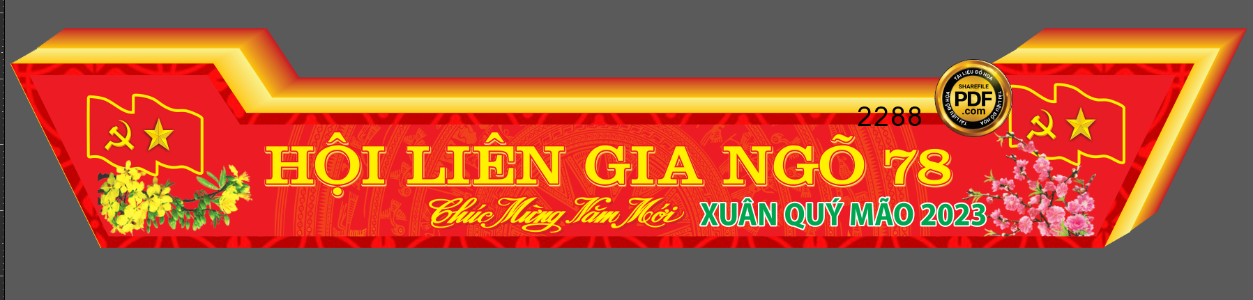 Market biển cổng khu – hội liên gia ngõ 78 chúc mừng năm mới