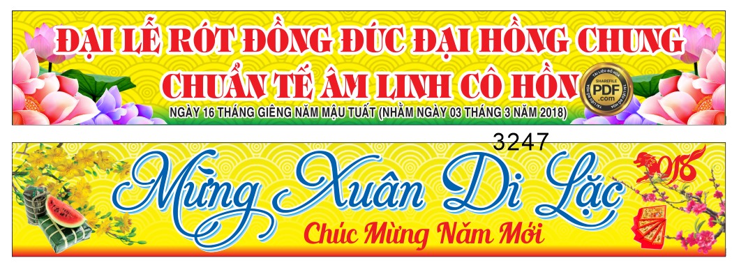 Market băng rôn mừng xuân di lạc chúc mừng năm mới file corel