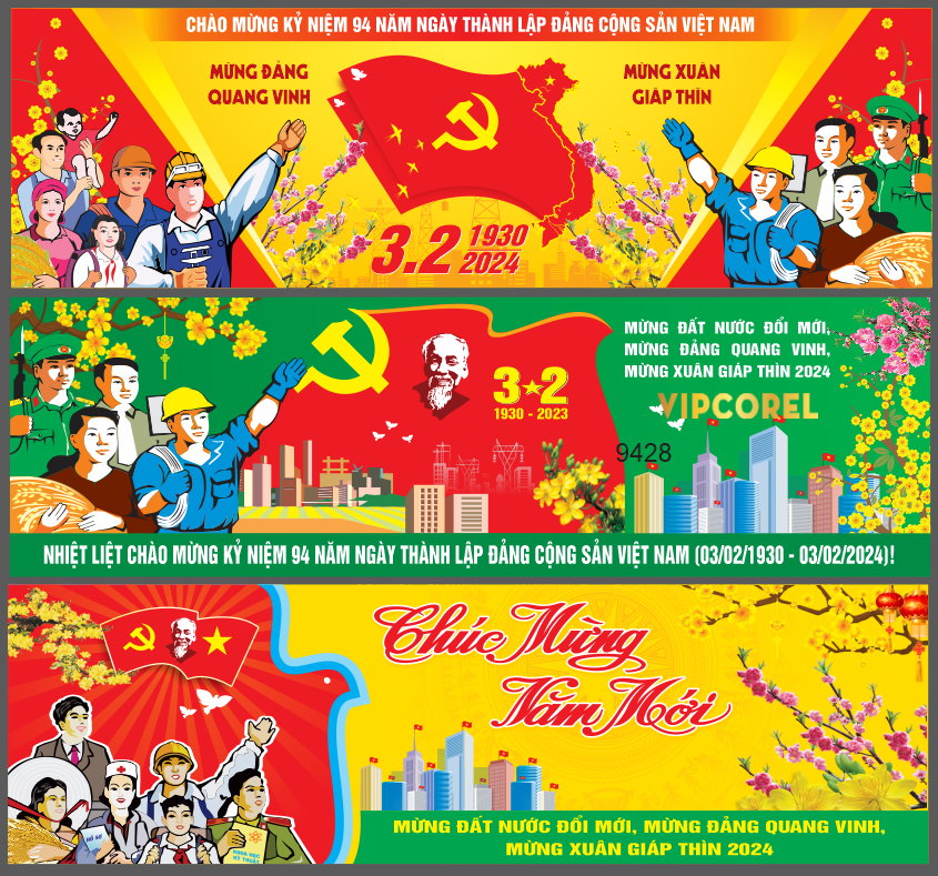 Pano mừng Đảng Quang Vinh – Mừng Xuân 3/2 #2