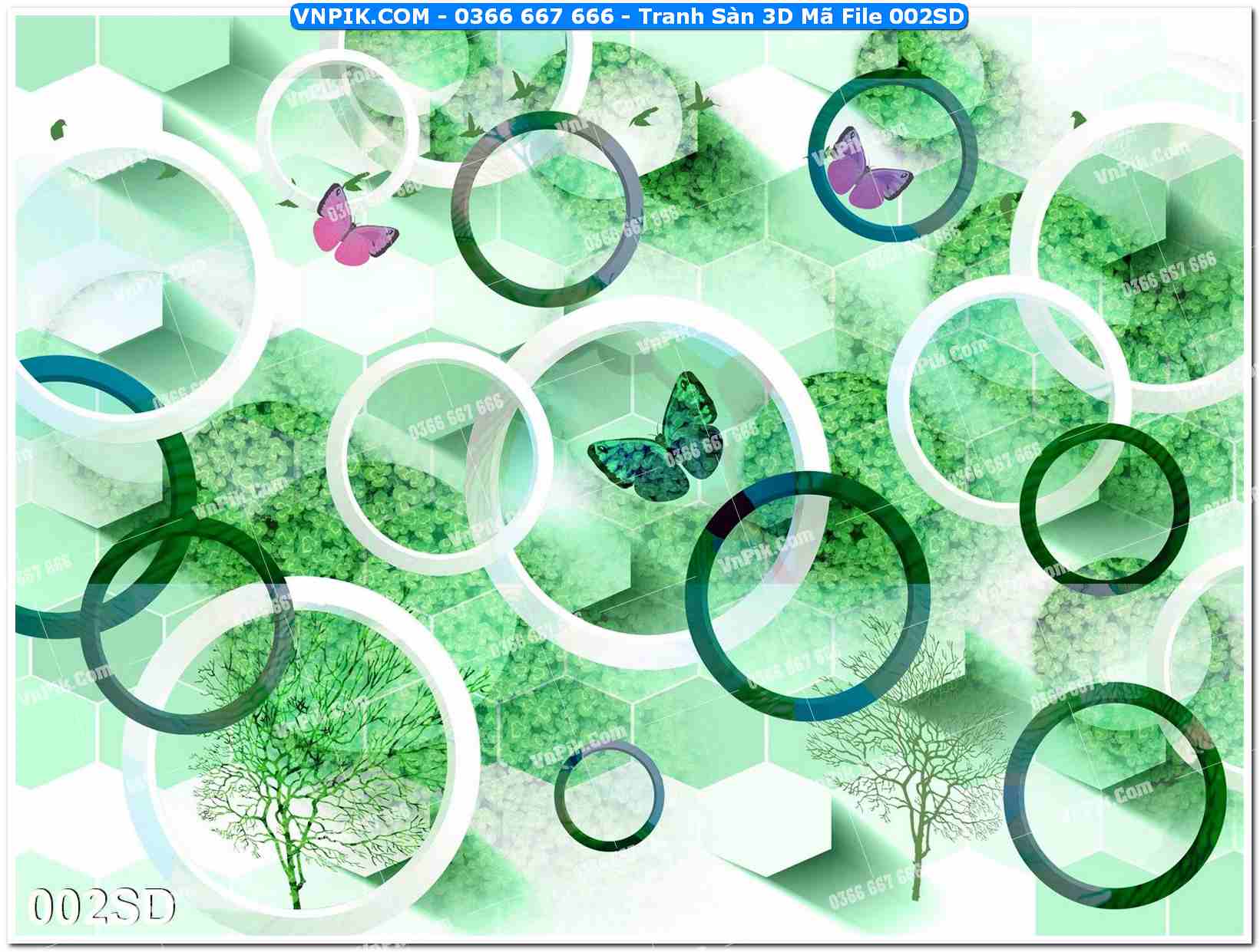 Tranh Sàn 3D Mã File 002SD