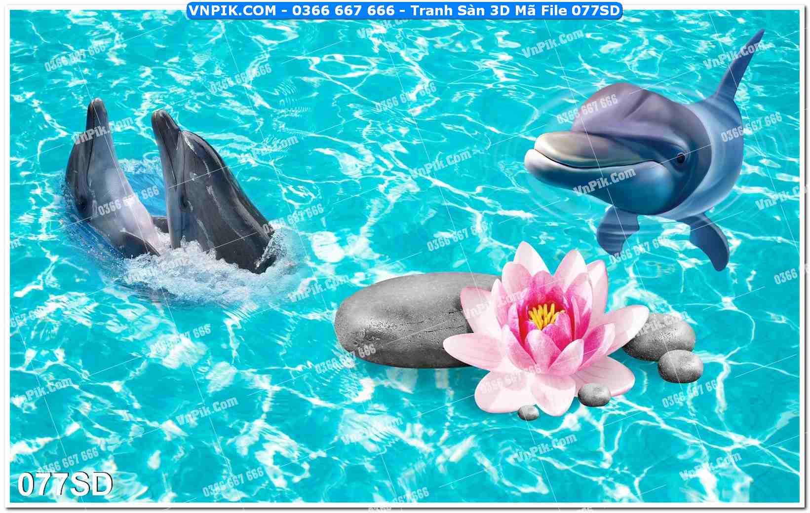 Tranh Sàn 3D Mã File 077SD