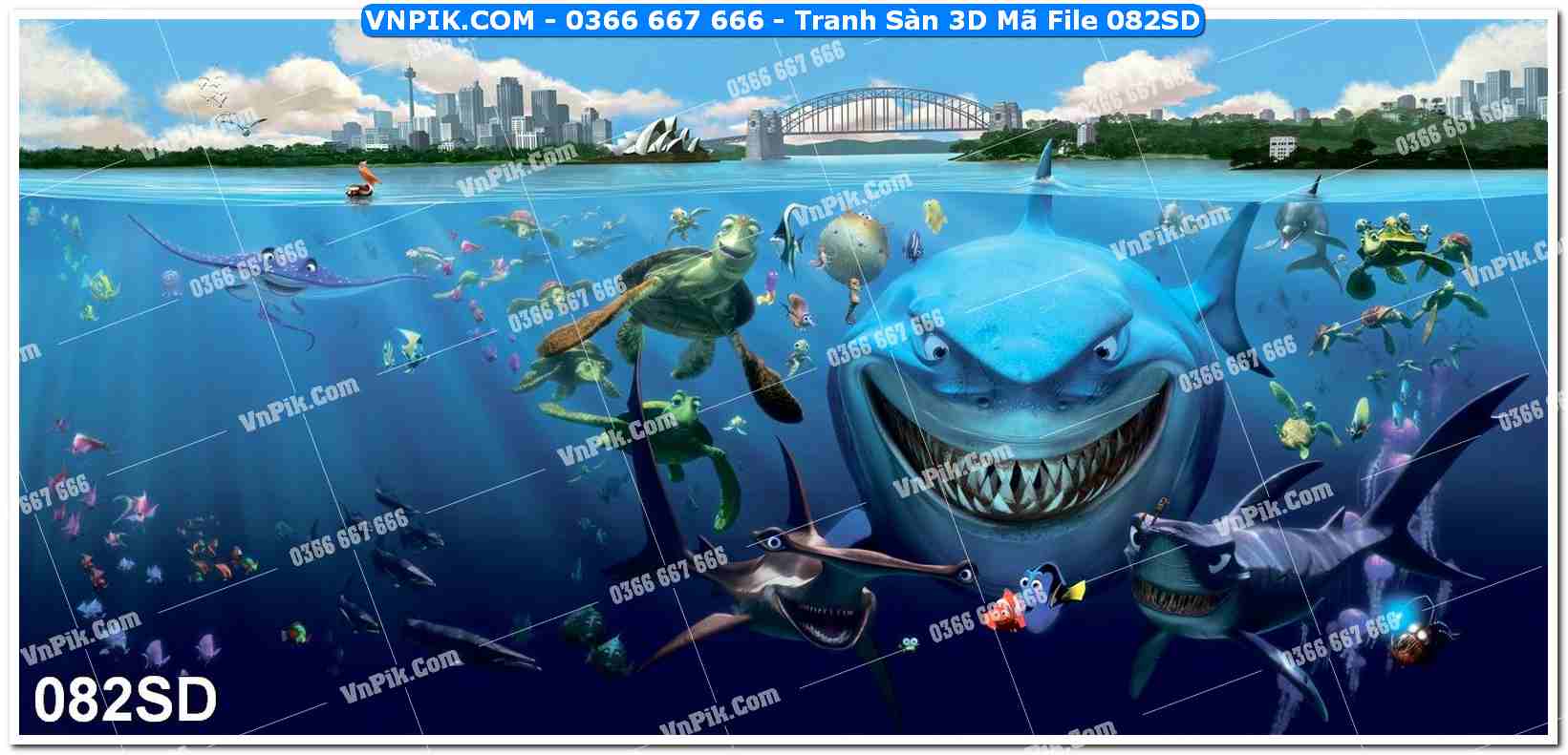 Tranh Sàn 3D Mã File 082SD