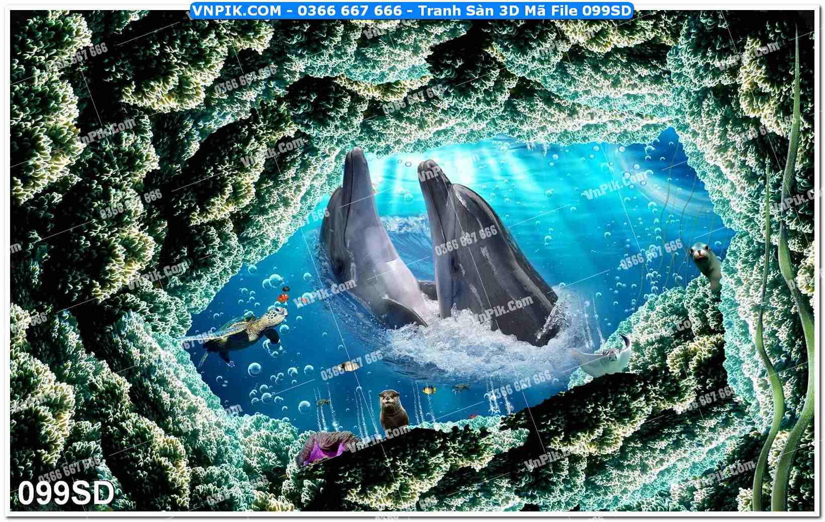 Tranh Sàn 3D Mã File 099SD