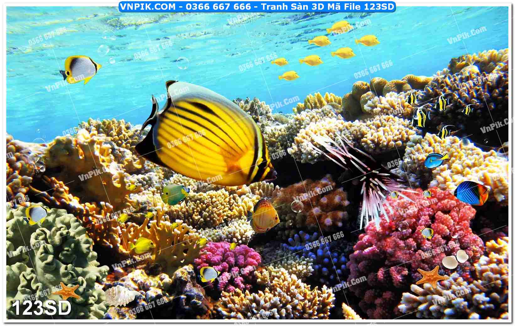 Tranh Sàn 3D Mã File 123SD