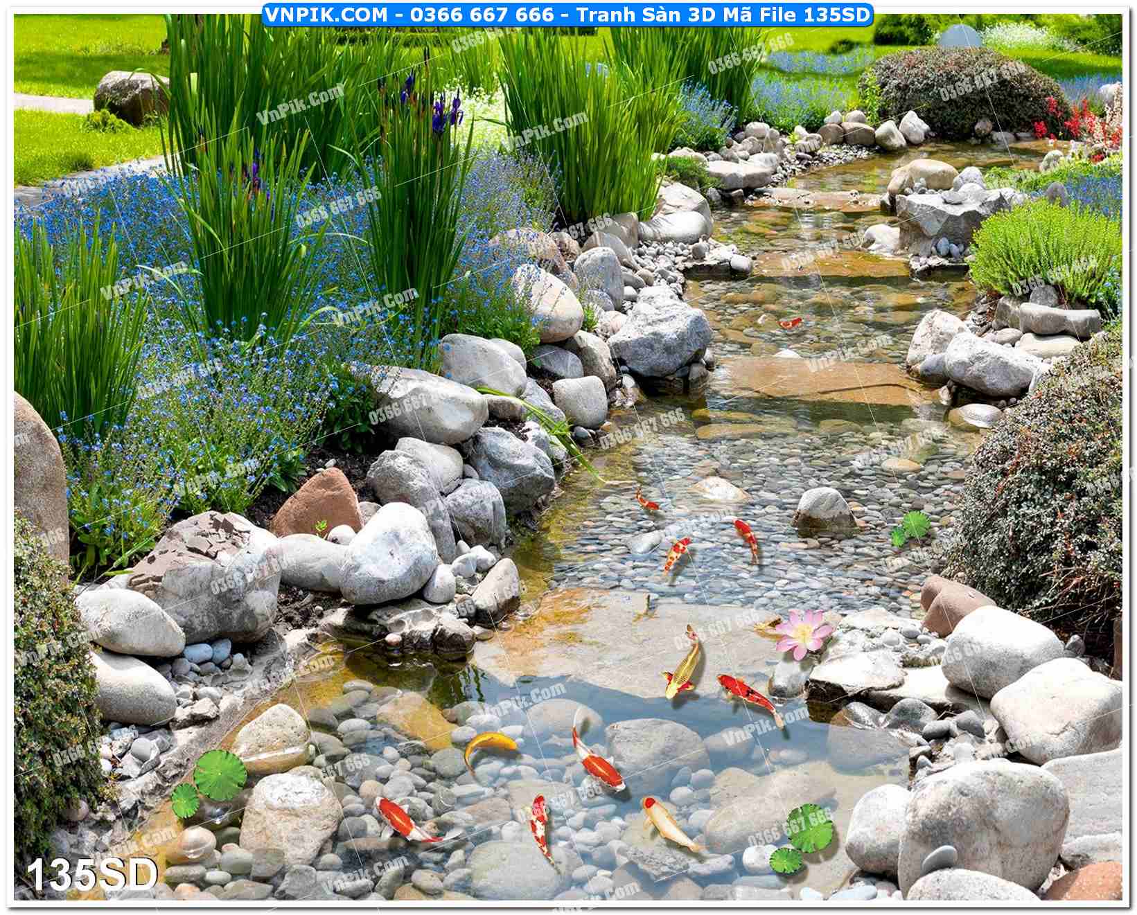 Tranh Sàn 3D Mã File 135SD