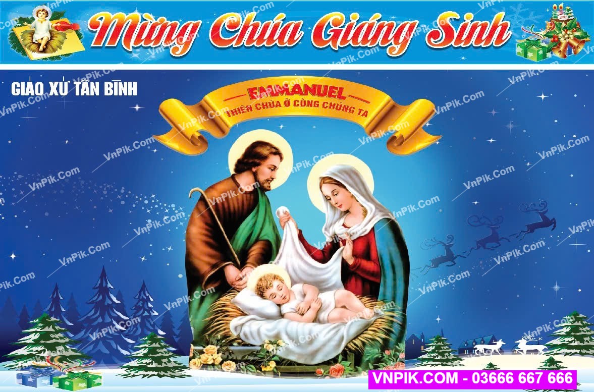 Phông Mừng Chúa Giáng Sinh [Backdrop giáng sinh Noel] File PSD (15)