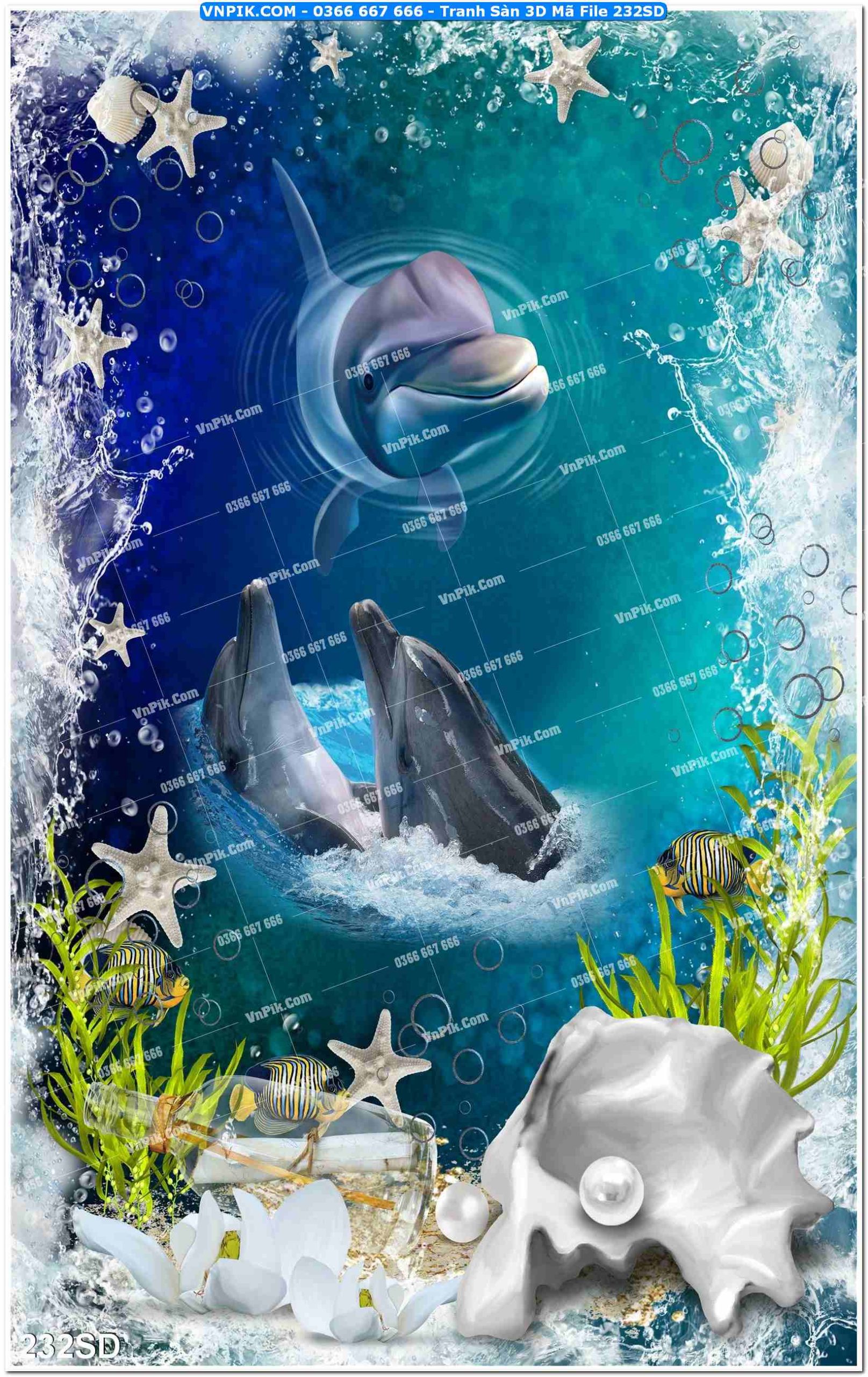 Tranh Sàn 3D Mã File 232SD