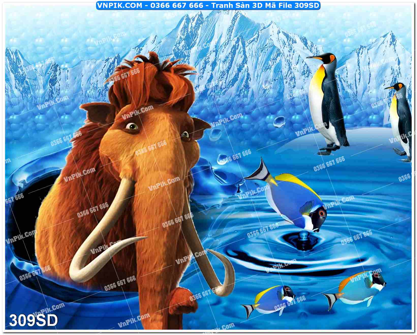 Tranh Sàn 3D Mã File 309SD