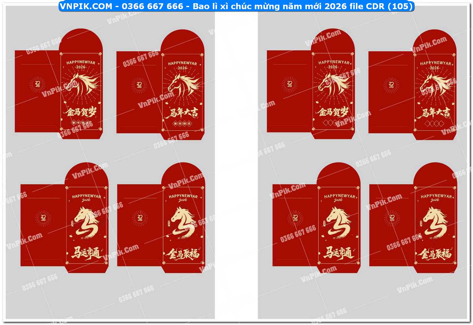 Bao lì xì chúc mừng năm mới 2026 file CDR (105)