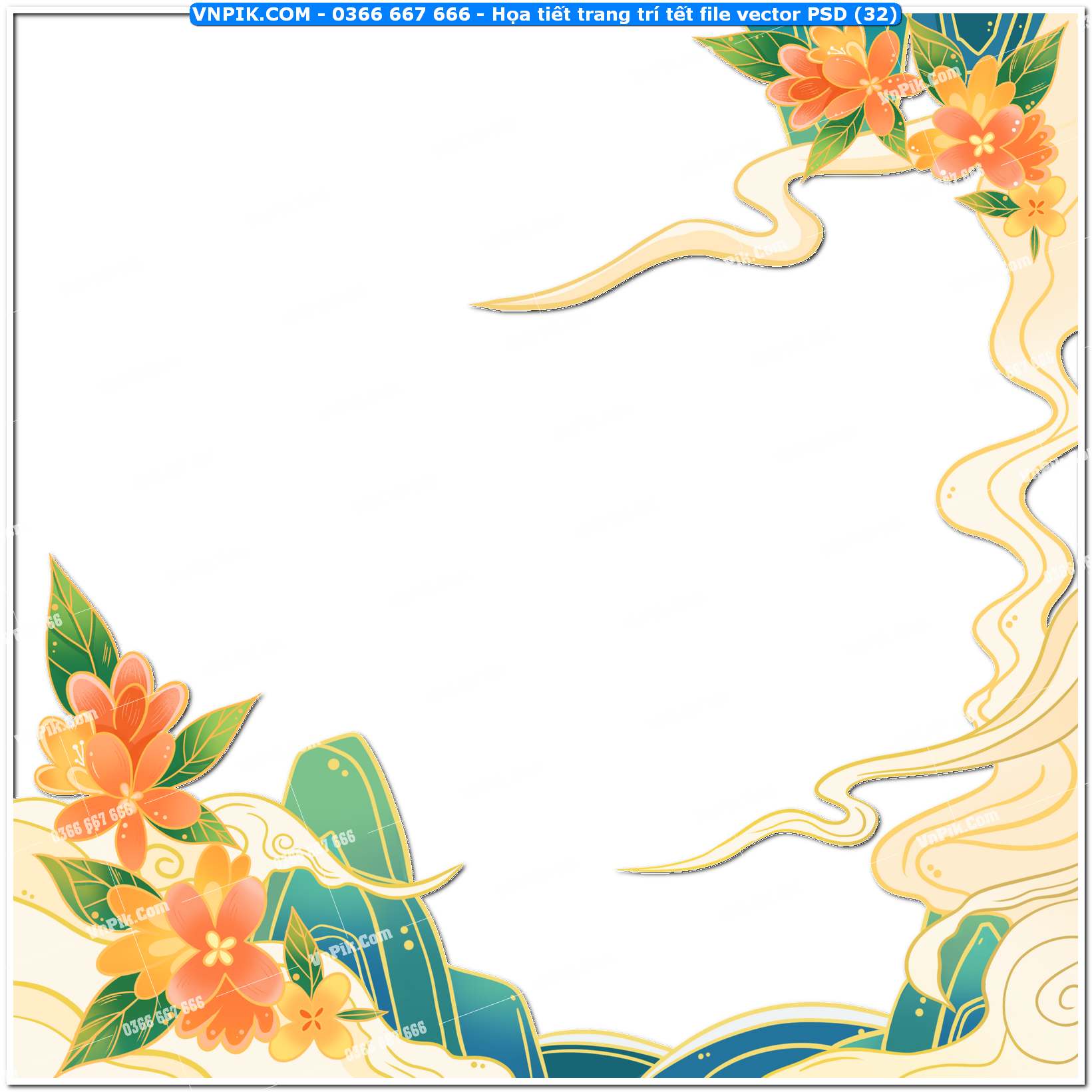 Họa tiết trang trí tết file vector PSD4 (32)