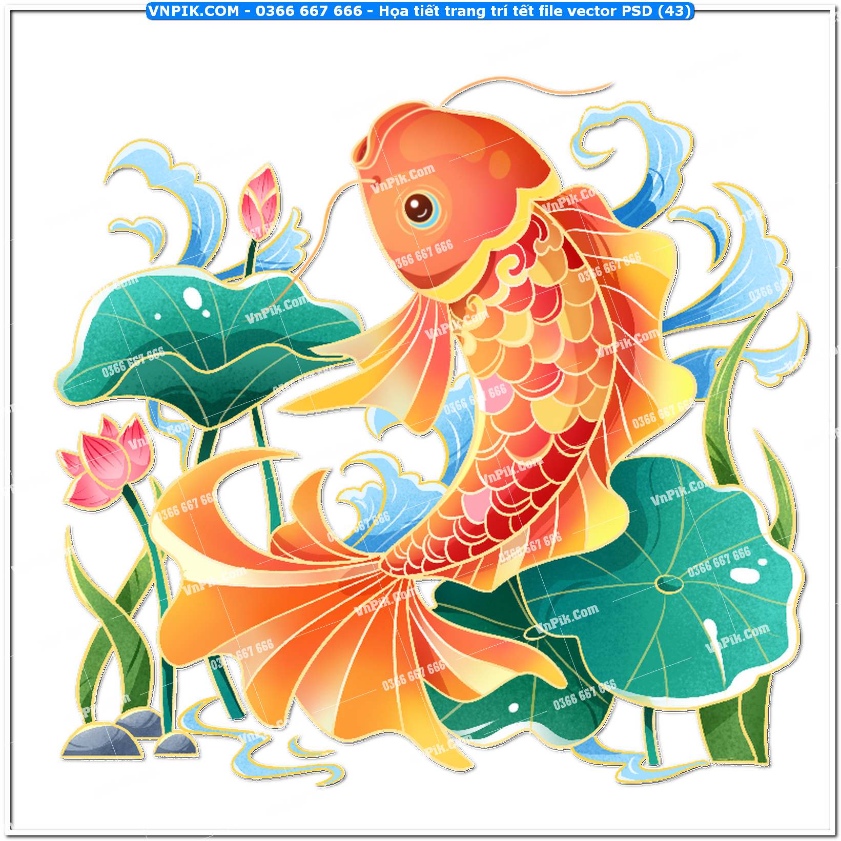 Họa tiết trang trí tết file vector PSD4 (43)