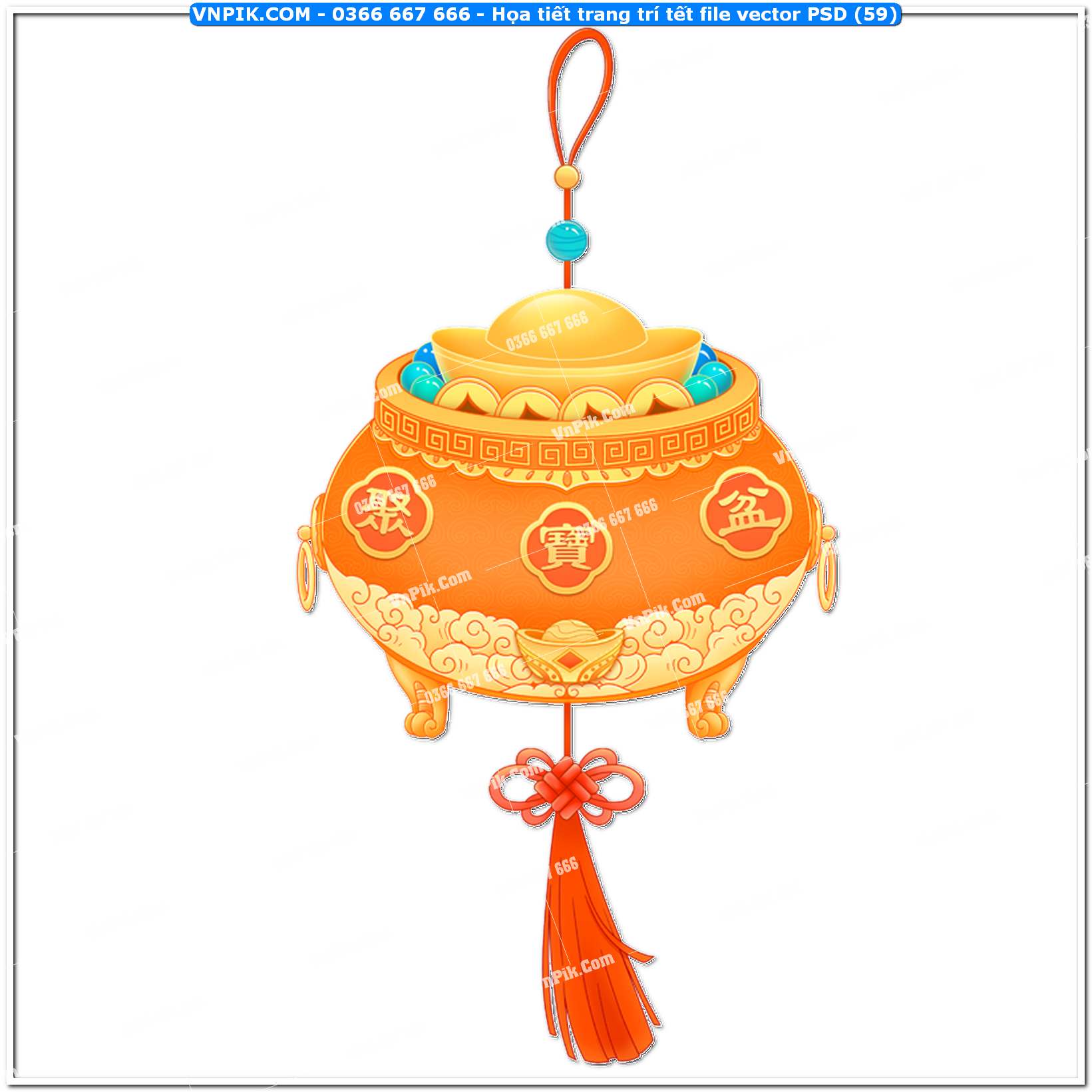 Họa tiết trang trí tết file vector PSD4 (59)