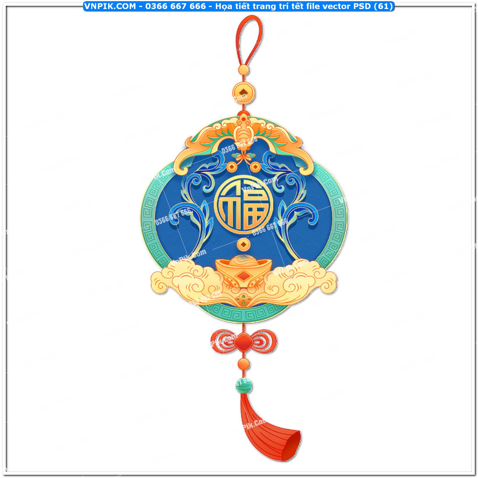 Họa tiết trang trí tết file vector PSD4 (61)
