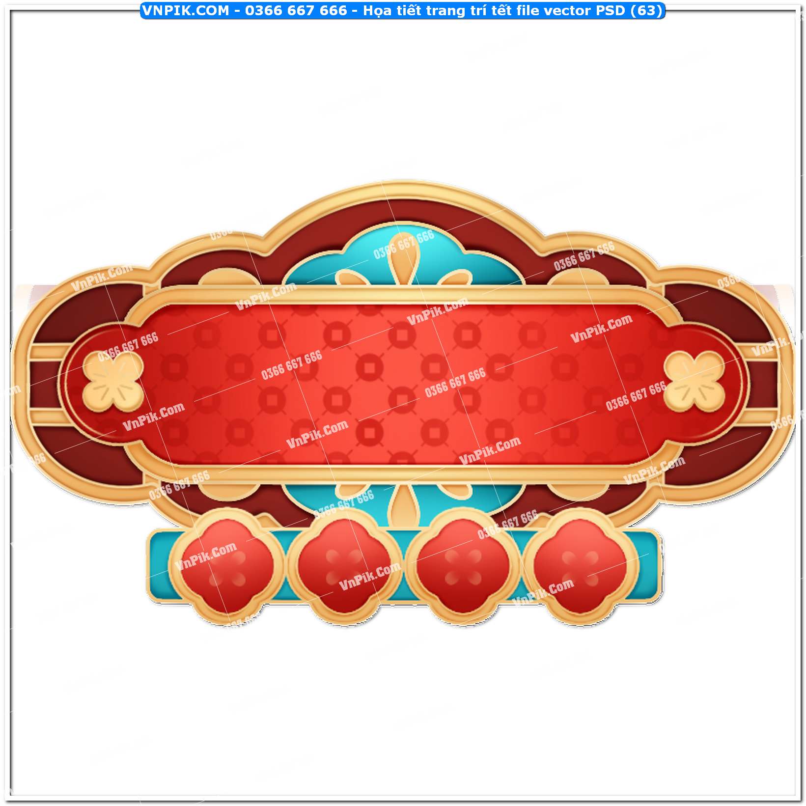 Họa tiết trang trí tết file vector PSD4 (63)