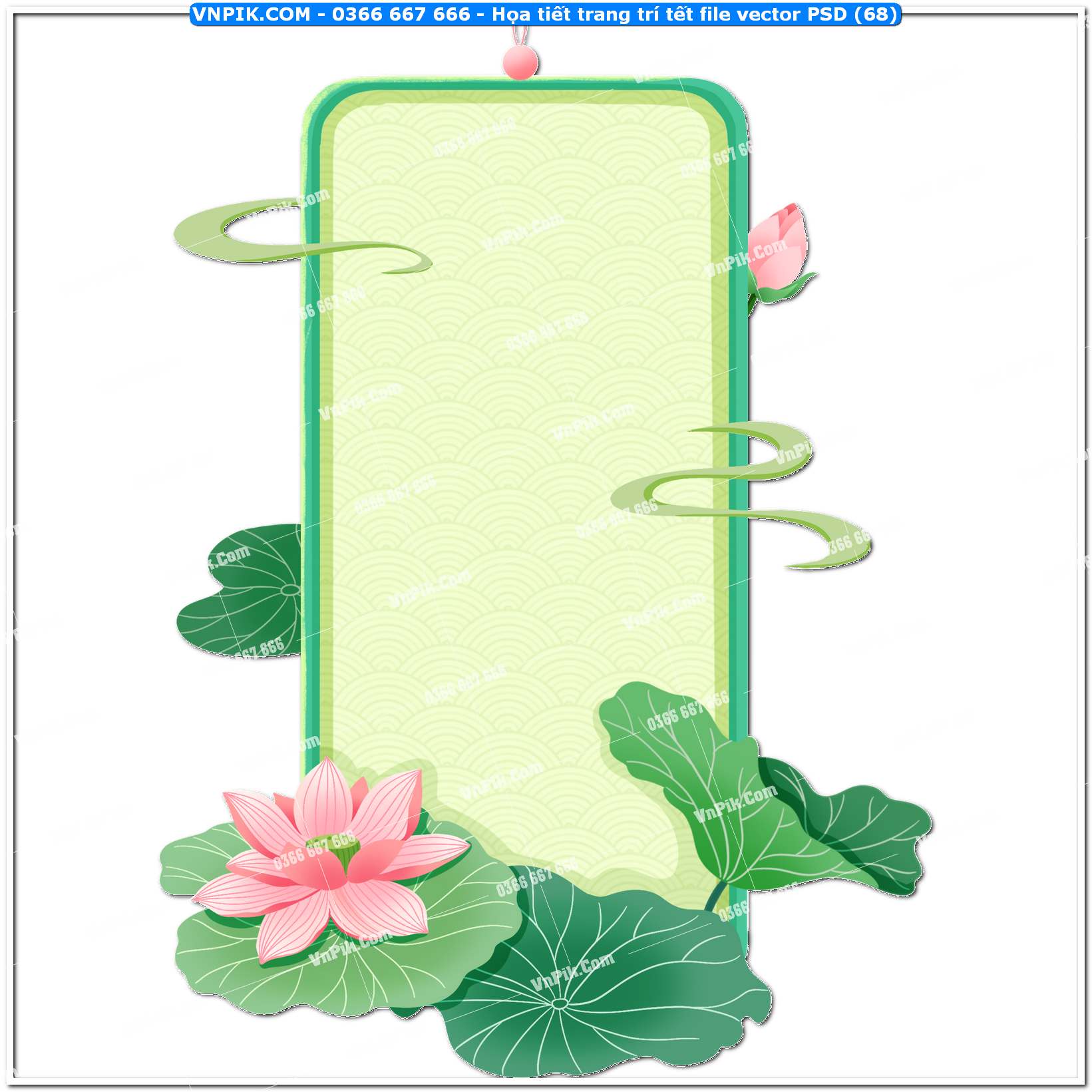 Họa tiết trang trí tết file vector PSD4 (68)