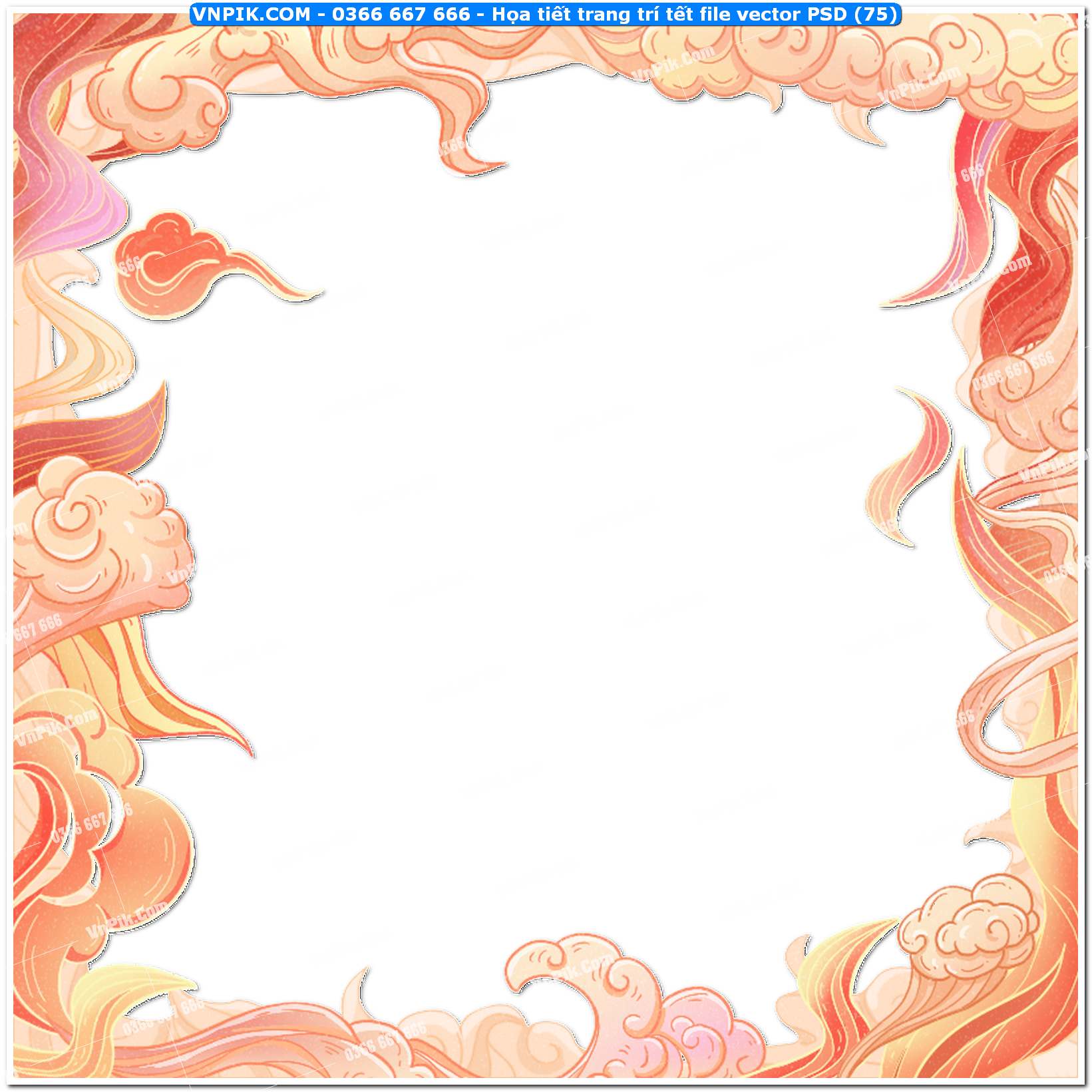 Họa tiết trang trí tết file vector PSD4 (75)