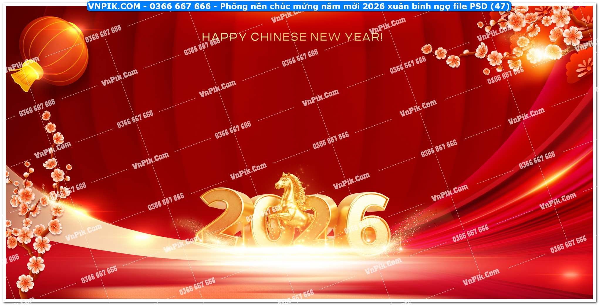Phông nền chúc mừng năm mới 2026 xuân bính ngọ file PSD (47)