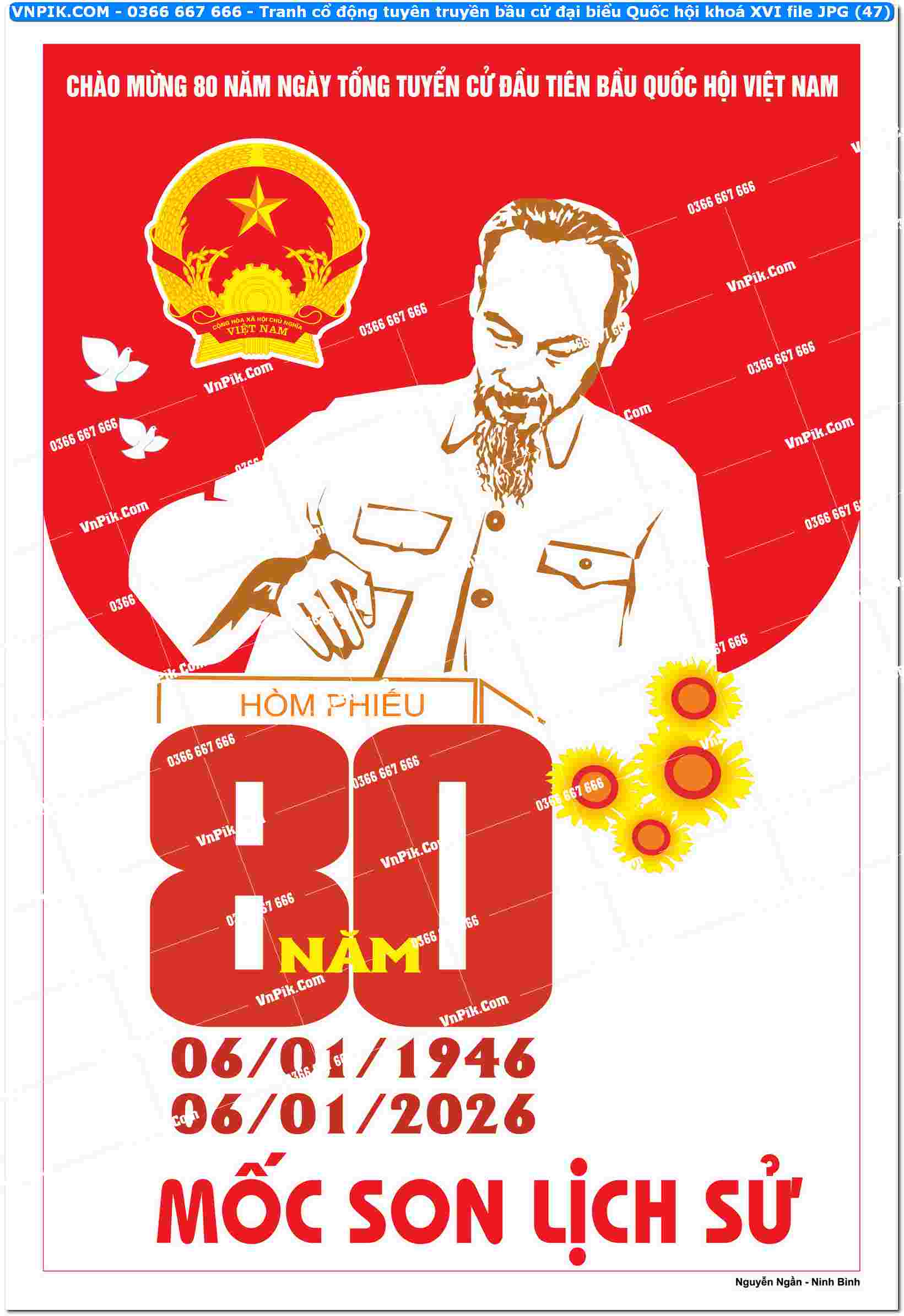 Tranh cổ động tuyên truyền bầu cử đại biểu Quốc hội khoá XVI file JPG (47)