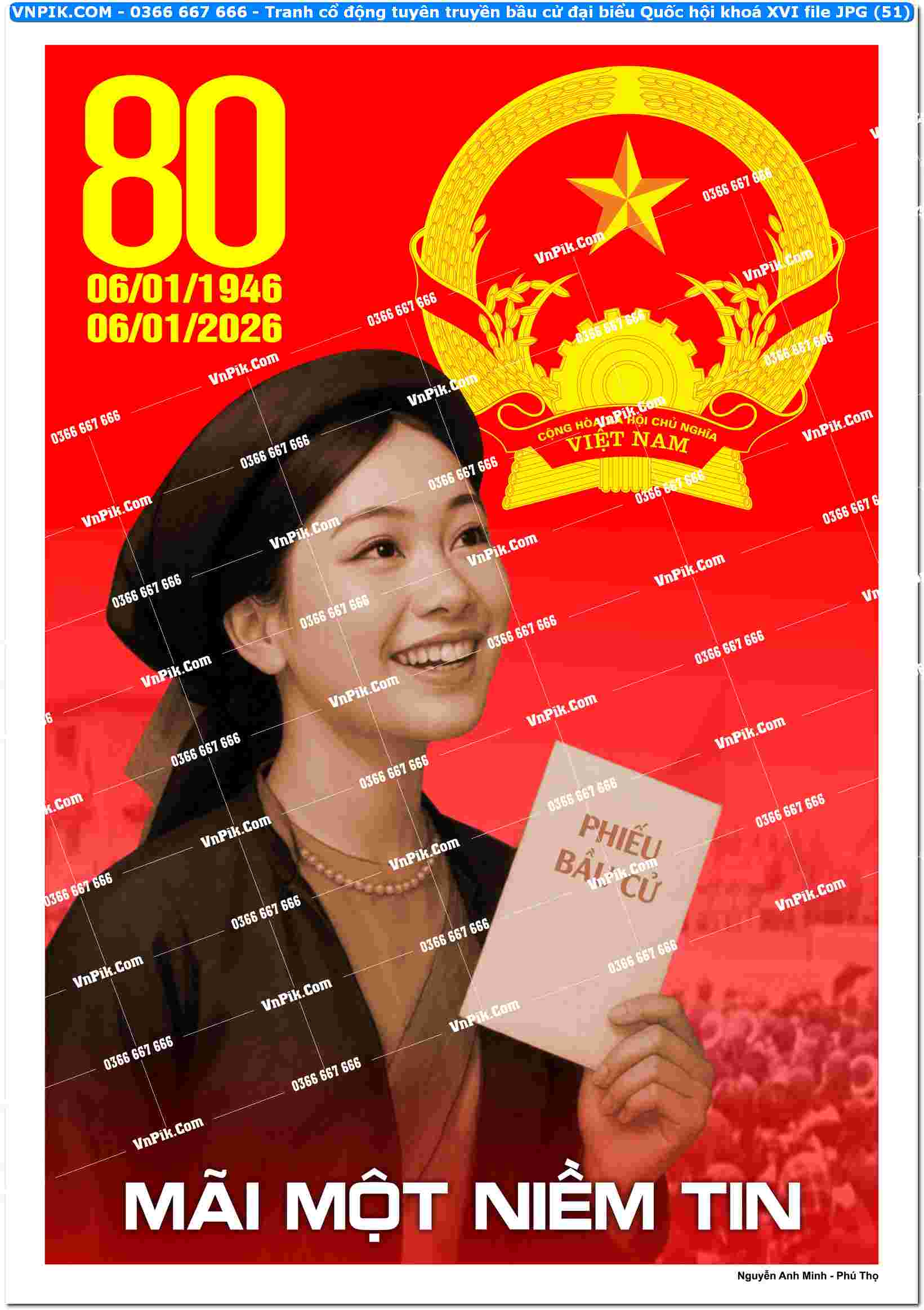 Tranh cổ động tuyên truyền bầu cử đại biểu Quốc hội khoá XVI file JPG (51)