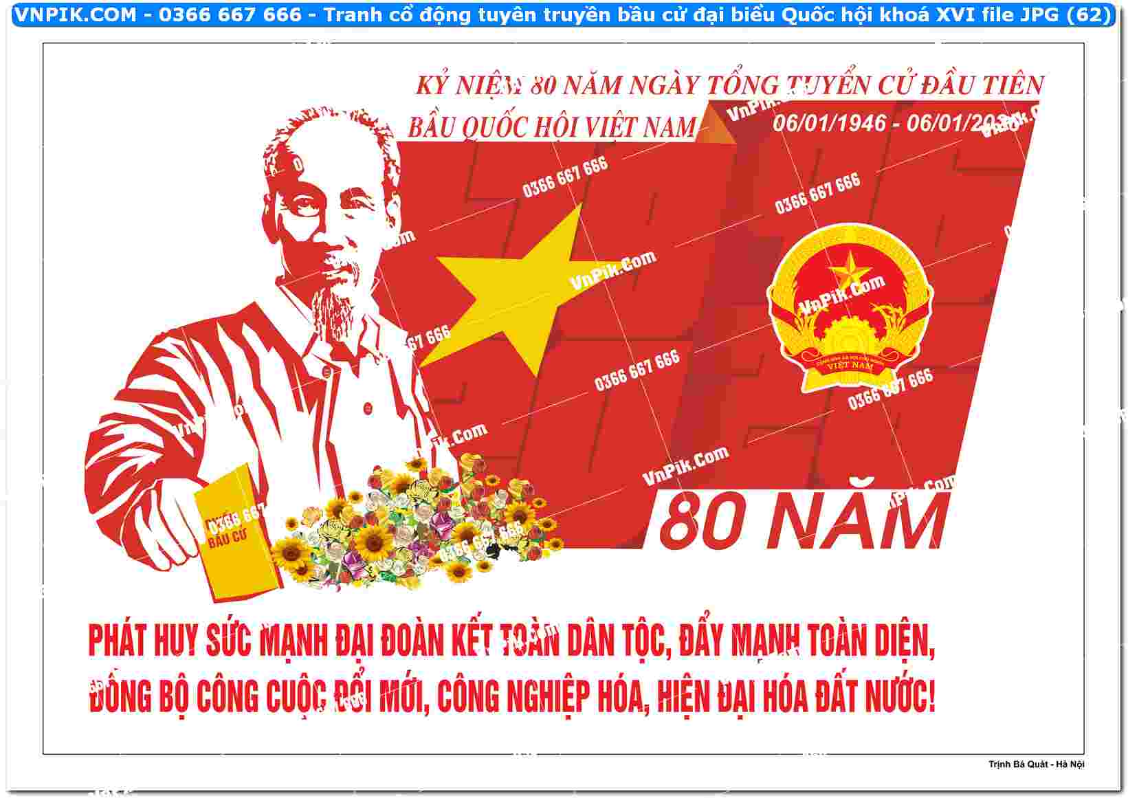 Tranh cổ động tuyên truyền bầu cử đại biểu Quốc hội khoá XVI file JPG (62)