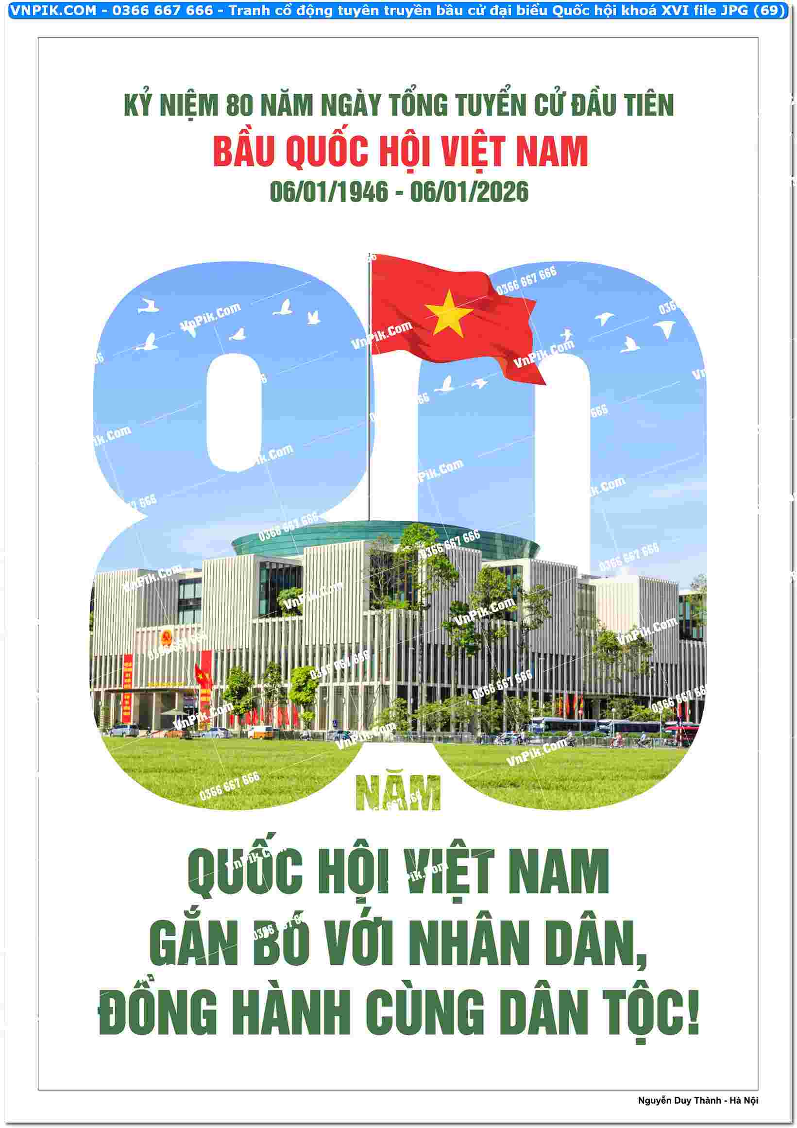 Tranh cổ động tuyên truyền bầu cử đại biểu Quốc hội khoá XVI file JPG (69)