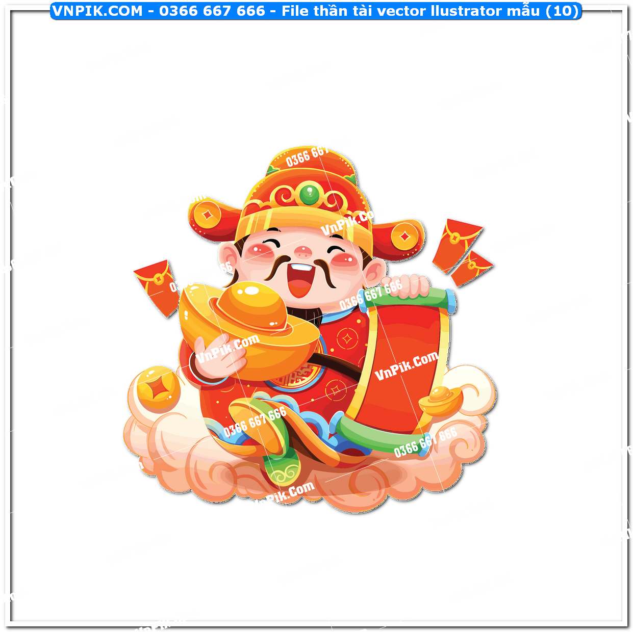 File thần tài vector llustrator mẫu (10)