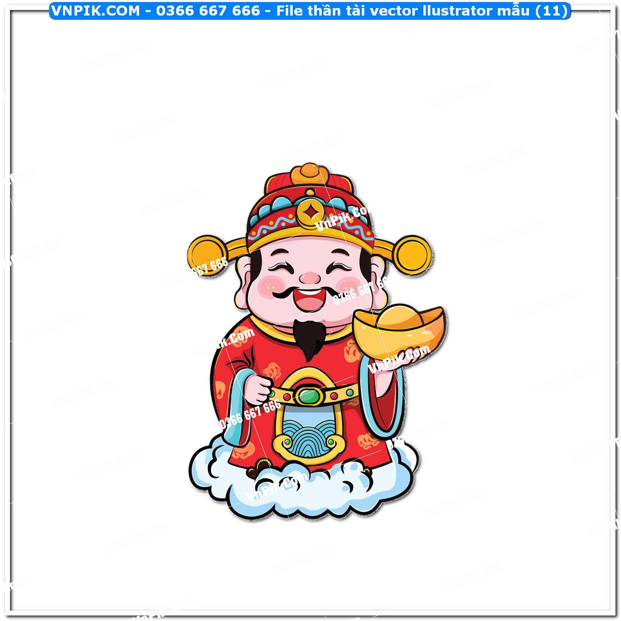 File thần tài vector llustrator mẫu (11)